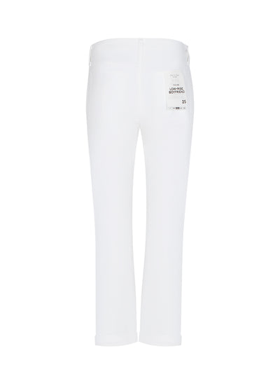 Dre Low-Rise Slim Boyfriend (Optic White)