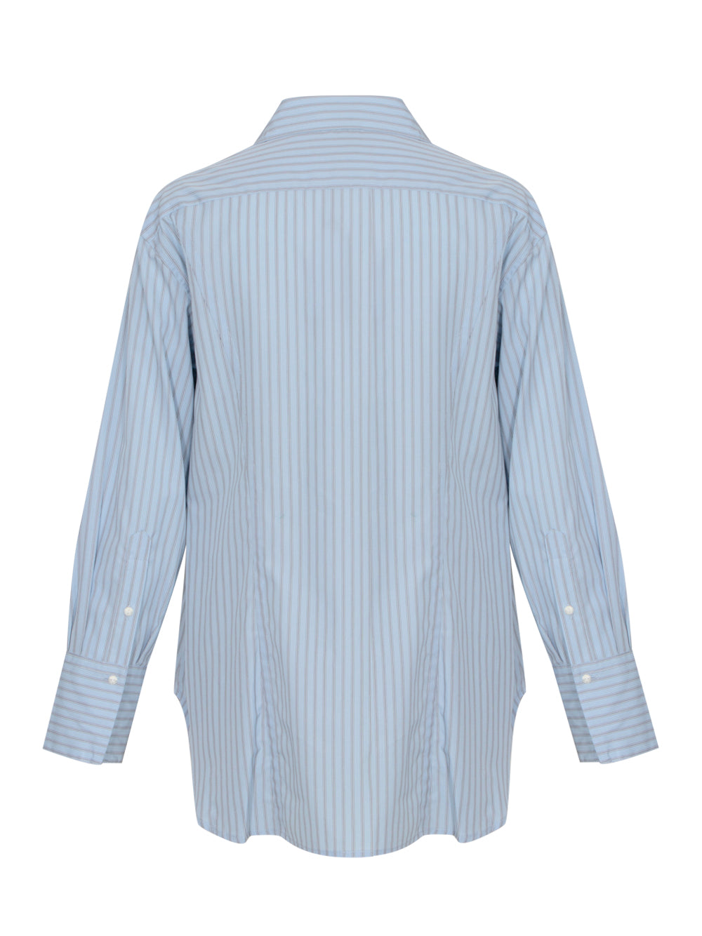 Indiana Stripe Poplin Shirt (Cool Blue Stripe)