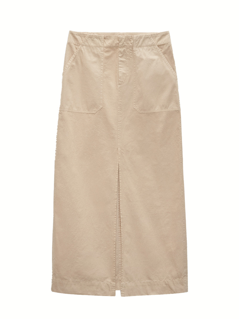 Leyton Cotton Skirt (Khaki)