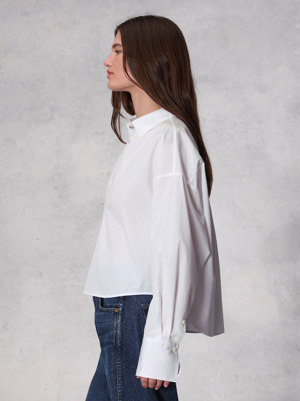 Martha Poplin Shirt (White)