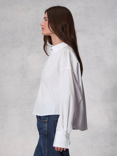 Martha Poplin Shirt (White)