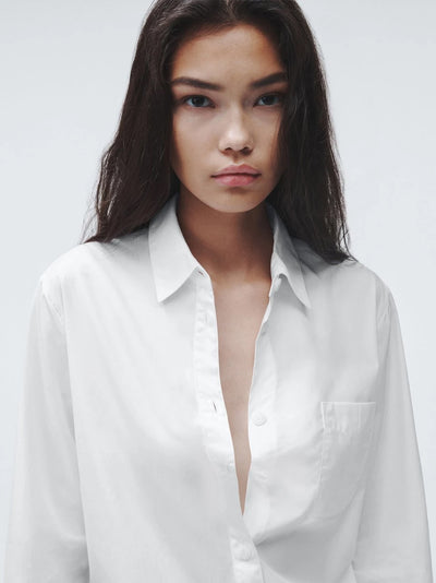 Maxine Button Down Shirt White