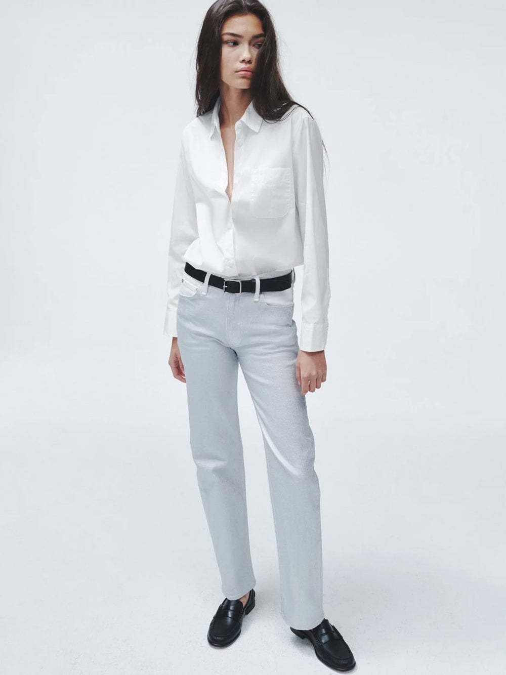 Maxine Button Down Shirt White