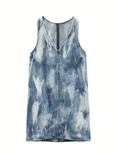 Naia Denim Dress (Indigo Water Color)