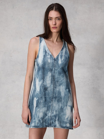 Naia Denim Dress (Indigo Water Color)