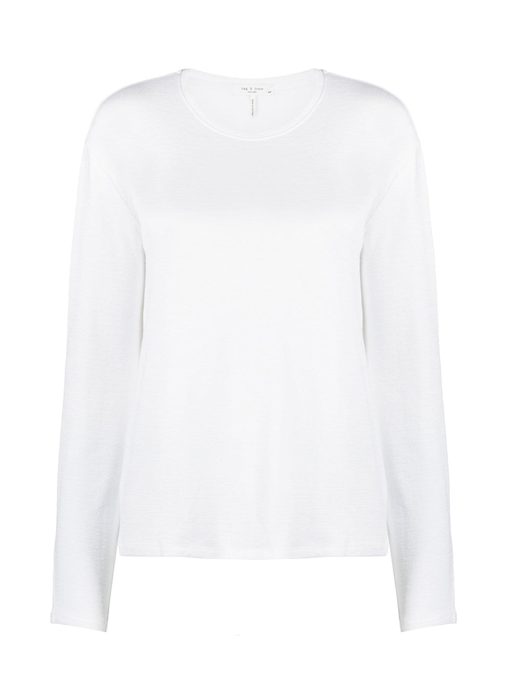 The Knit Long Sleeve Tee (White)