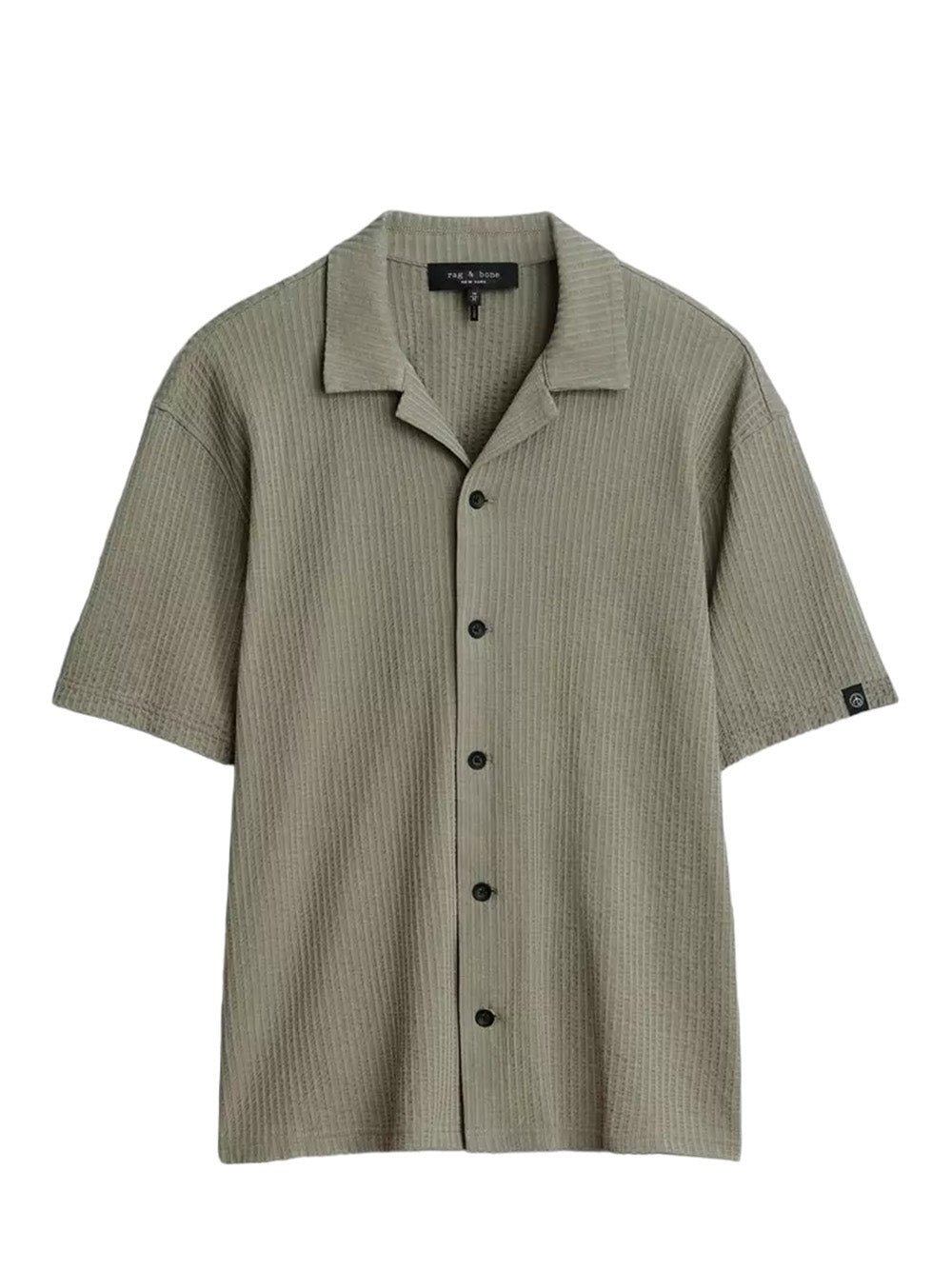 Avery Knit Seersucker Shirt (Vetiver)