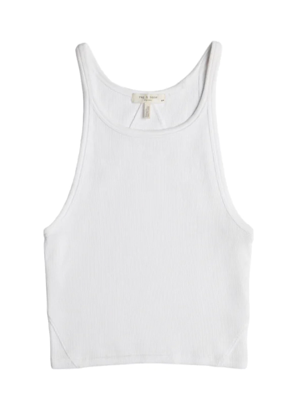 The Essential Rib String Tank White