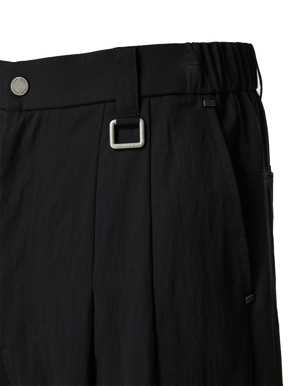 Cropped Two-Way Trouser Black