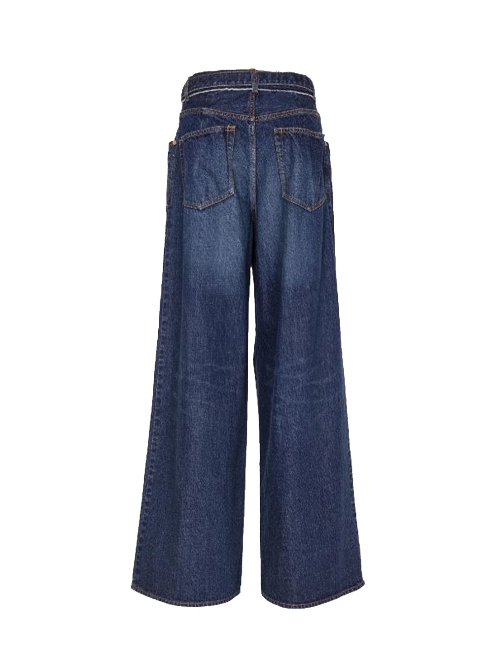 Wide Denim Pants Blue