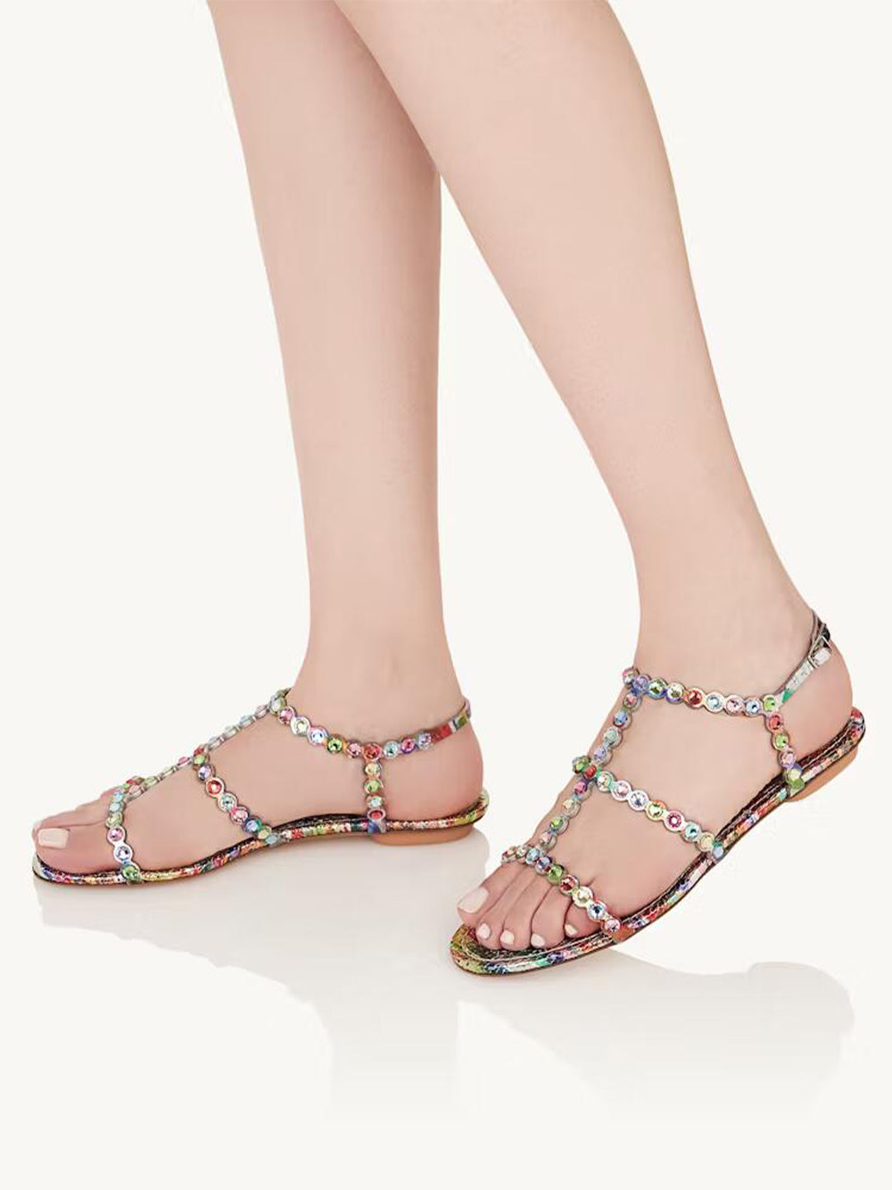 Tequila Sandal Flat Rainbow