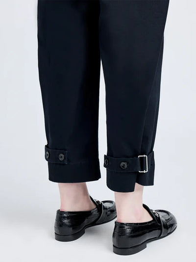 Kay Pant In Cotton Twill Black