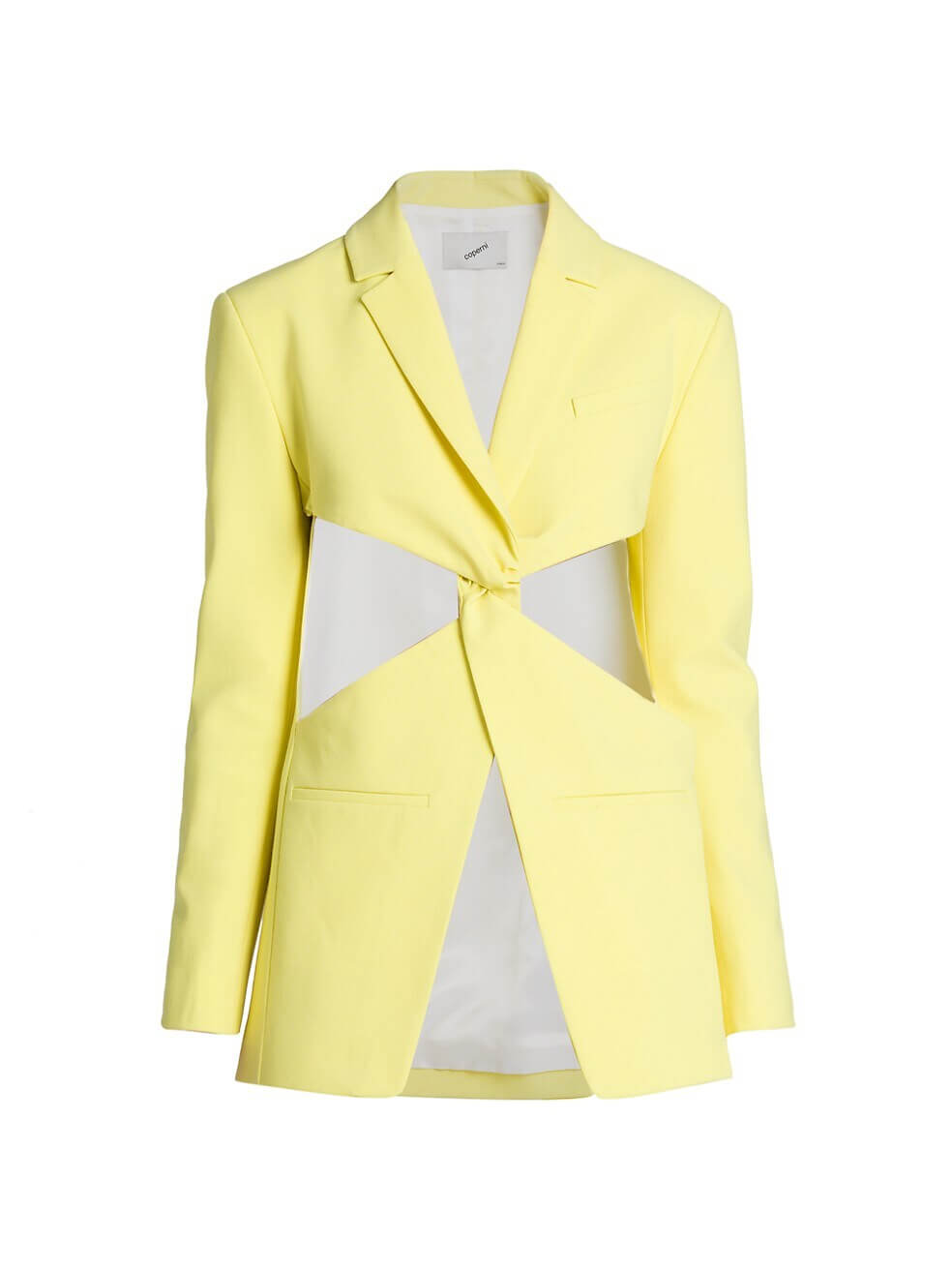 Twisted Cut-Out Tailored Jacket