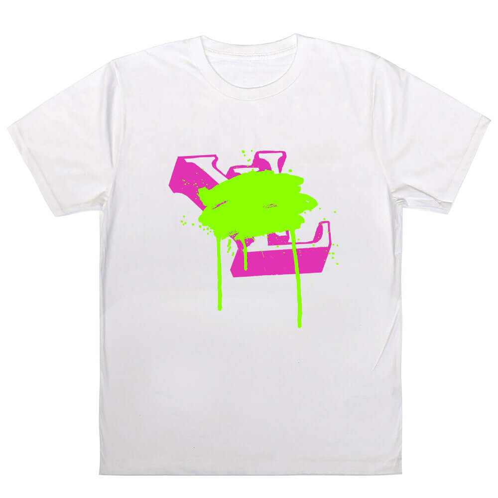 Lv 3D Cross Neon T-Shirt White