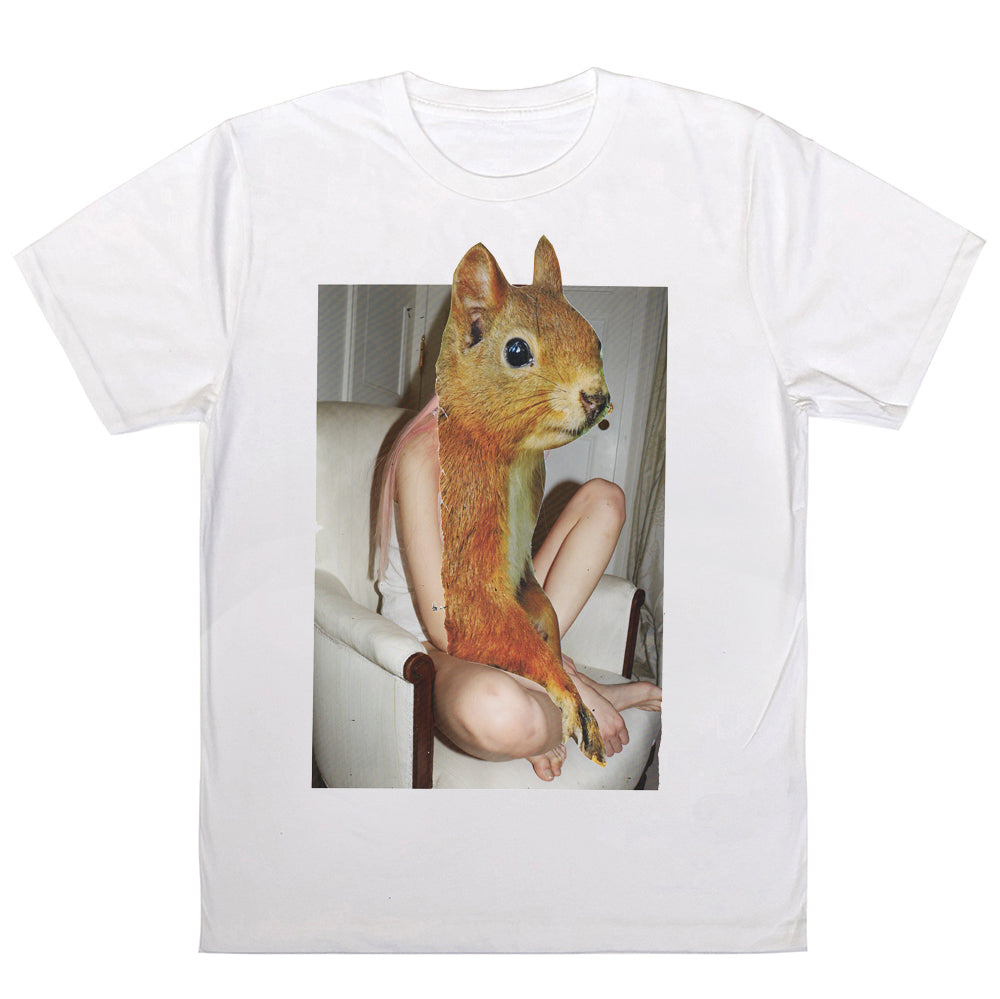 Squirrel Collage T-Shirt White