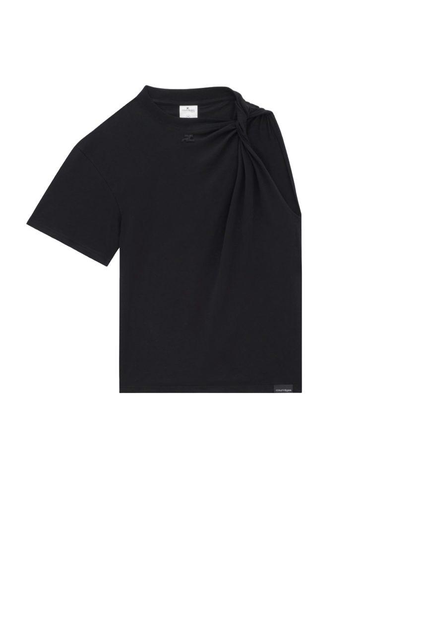 Single Jersey Twist T-Shirt Black