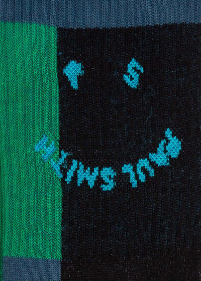 Paul Smith MEN SOCK BLOCK PS FACE Green 2
