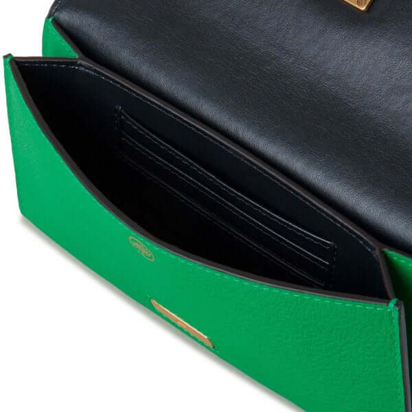Sadie Wallet Goat Print Leather (Green)