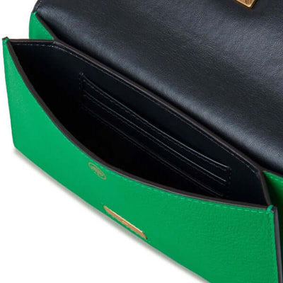 Sadie Wallet Goat Print Leather (Green)