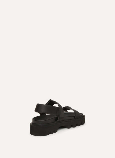 Logo Embossed Buckle Sport Sandals