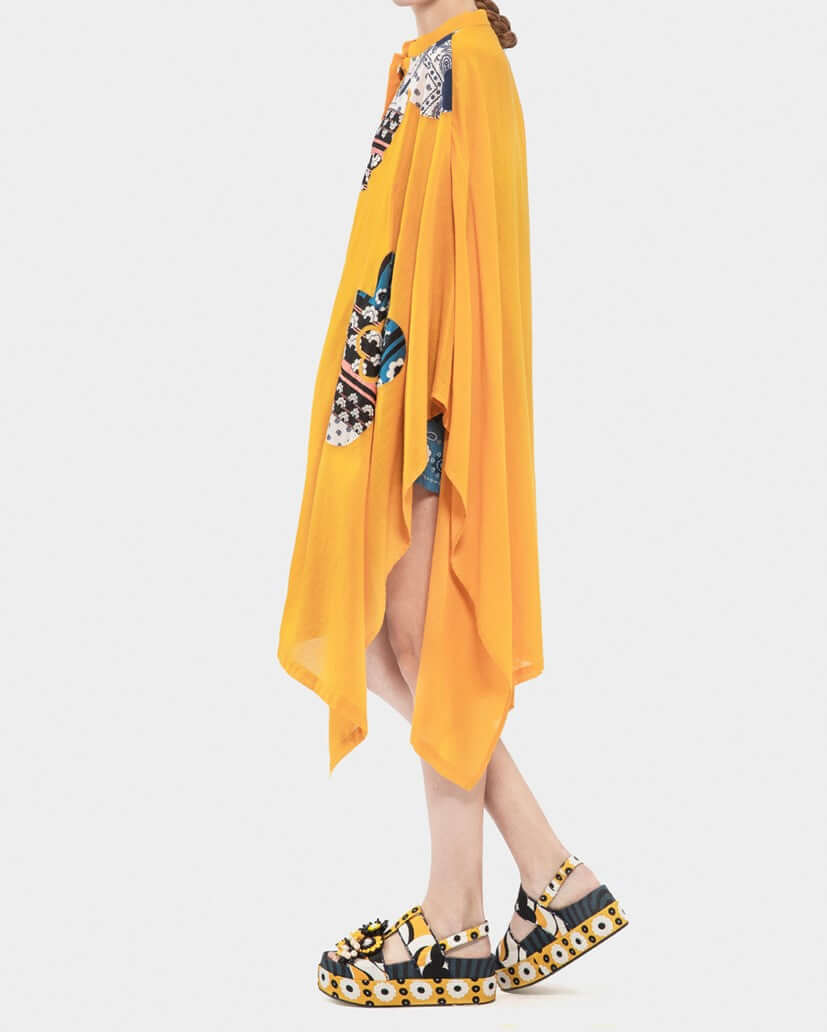 Embroidered Organza Sleveeless Blouse