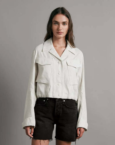 Piper Stripe Linen Jacket