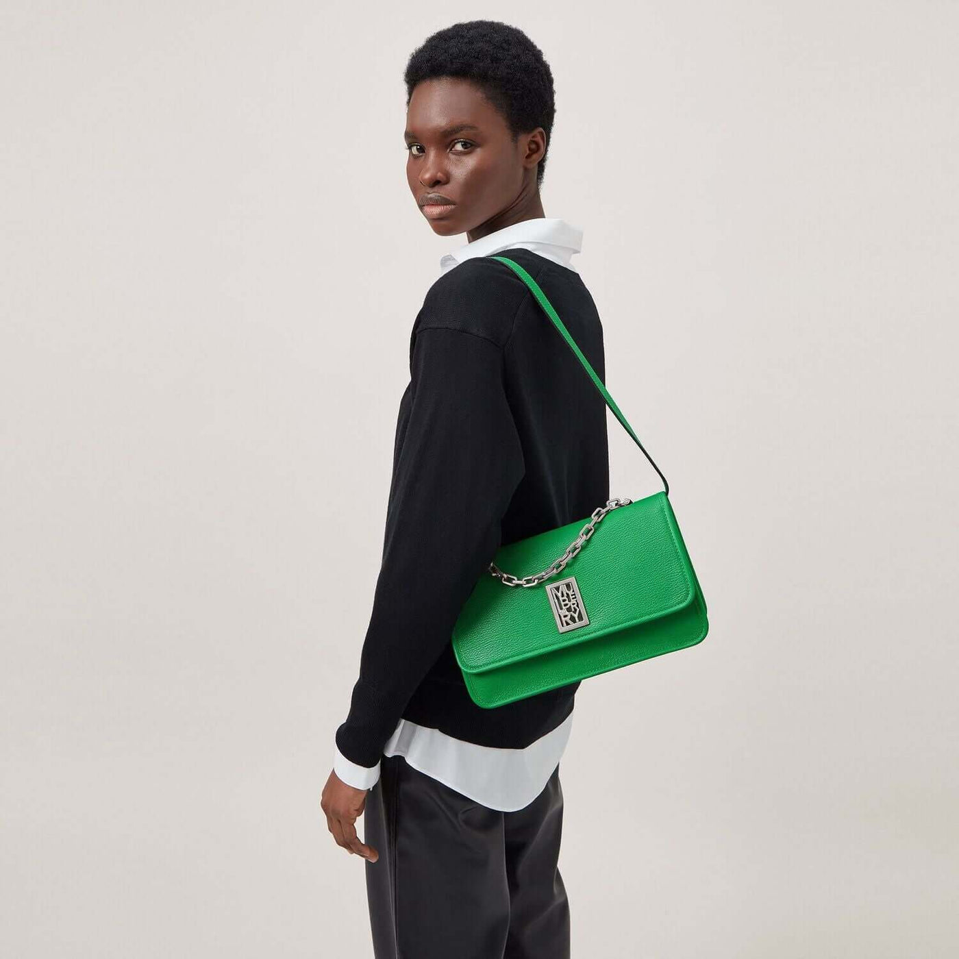 Sadie Rectangle Goat (Green)