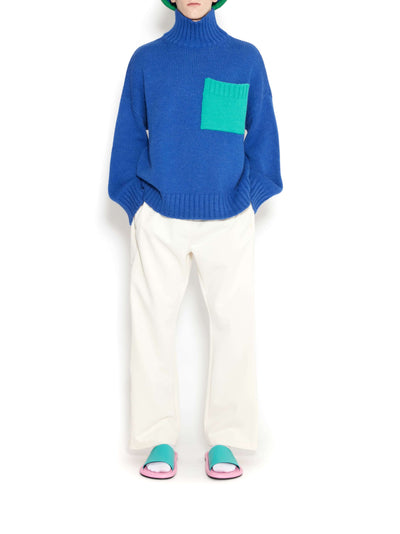 Patch Pocket Turtleneck Jum