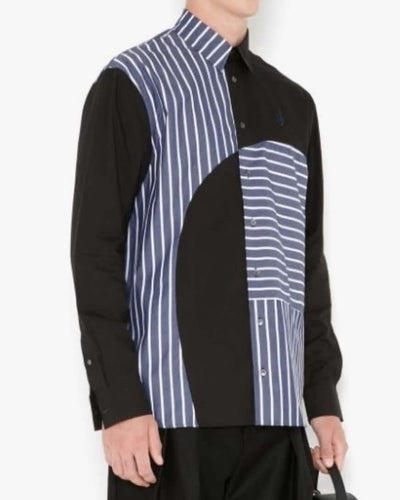 Curved Patchwork Classic Fit Shirt