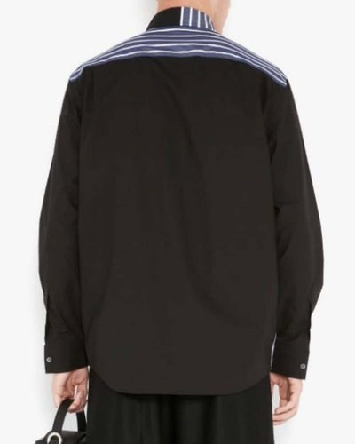 Curved Patchwork Classic Fit Shirt