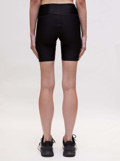 High Waist 7" Bike Short With Pockets Black