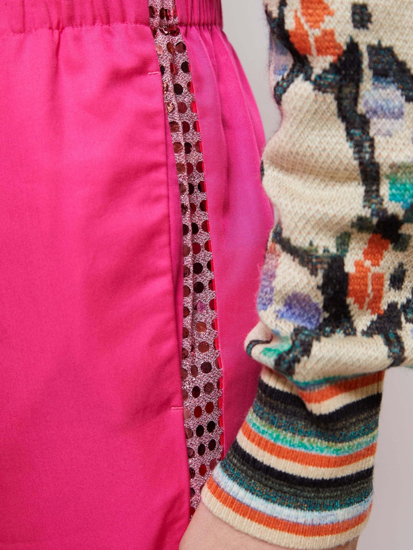 Casual Fluid Trousers Pink
