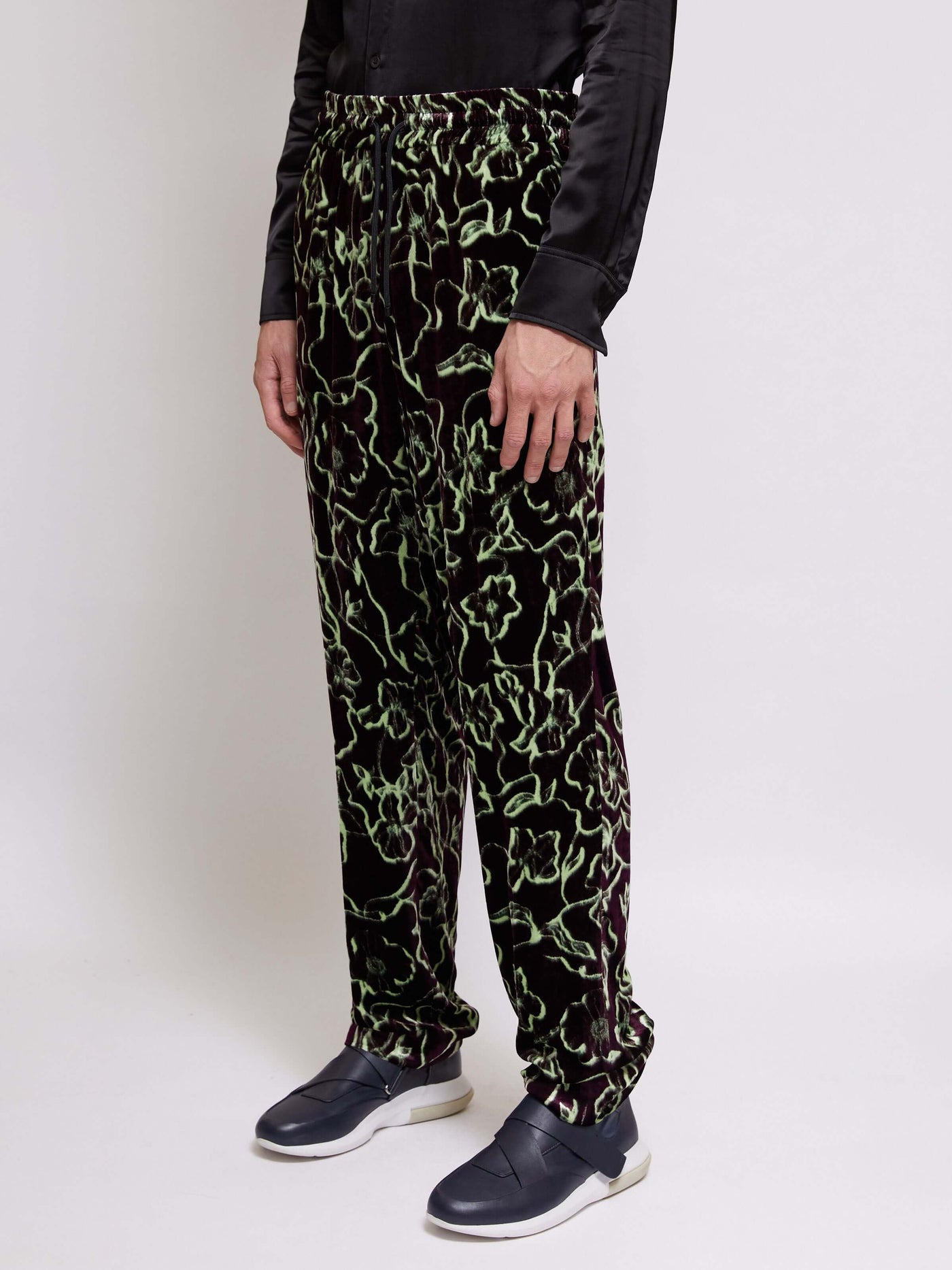 Low Crotch, Fitted Leg, Elastic Waist With Drawstring