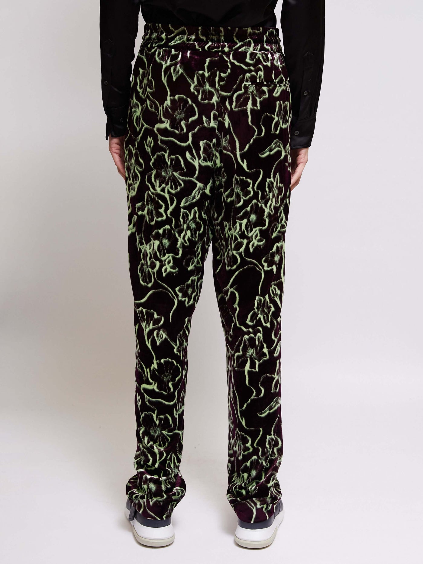 Low Crotch, Fitted Leg, Elastic Waist With Drawstring