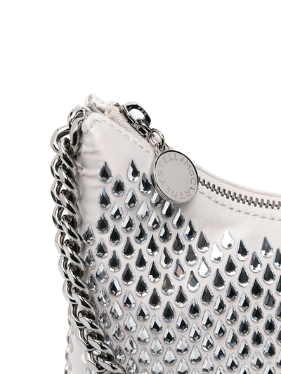 Mini Zip Shoulder Bag Hotfix Silver