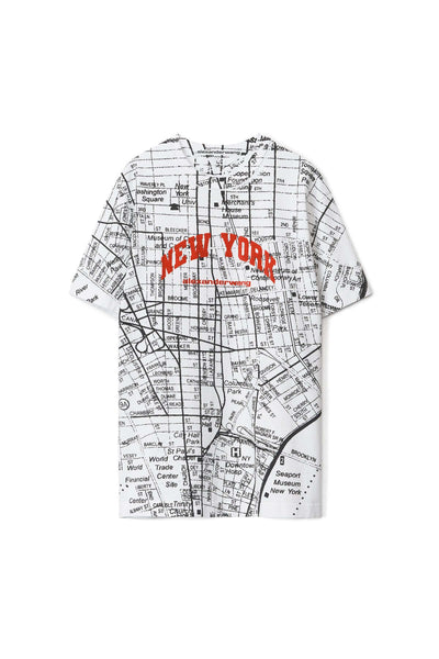 Ny Graphic Tee In Compact Jersey Multi