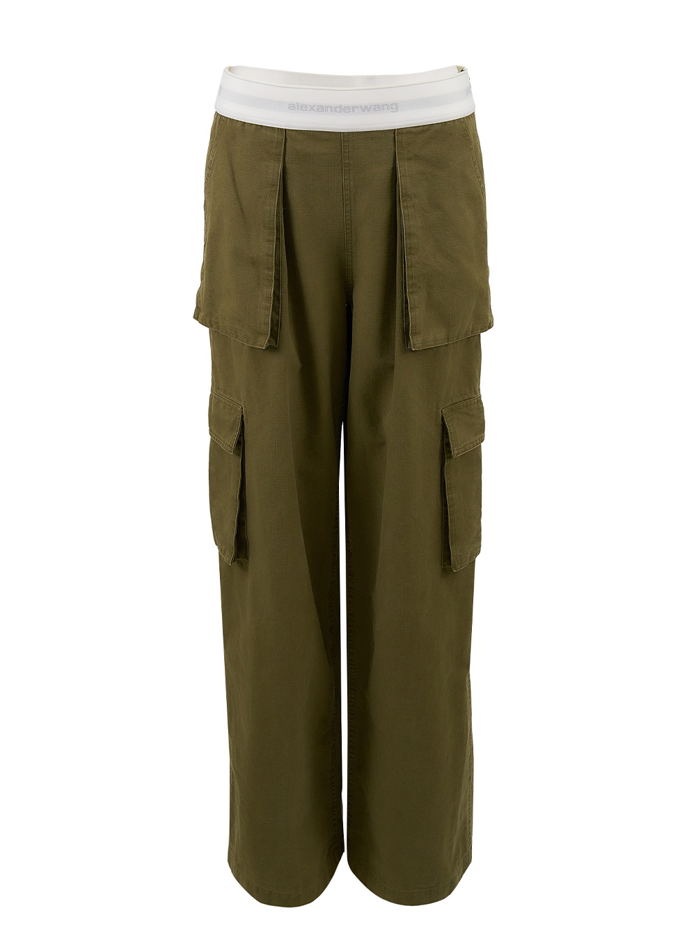 AlexanderWang-LogoCargoPantinRipstopCotton-Green-1