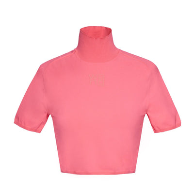 AlexanderWang-ShortSleeveTurtleNeckWithPrintedHighDensityLogo-Pink-1