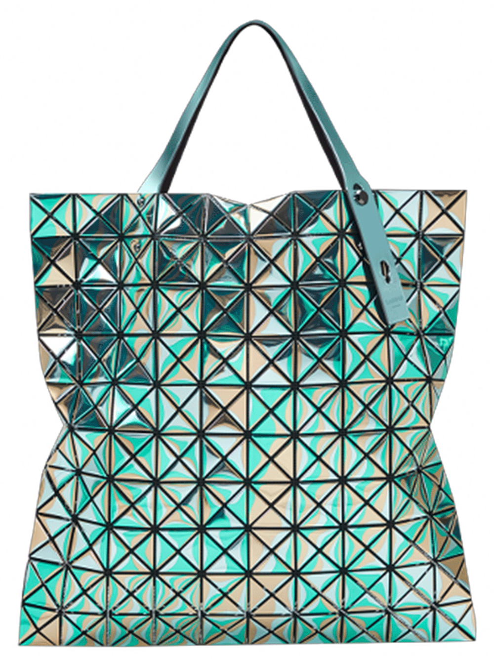 BAO-BAO-ISSEY-MIYAKE-REFLECTION-TOTE-10x10-GREEN-1