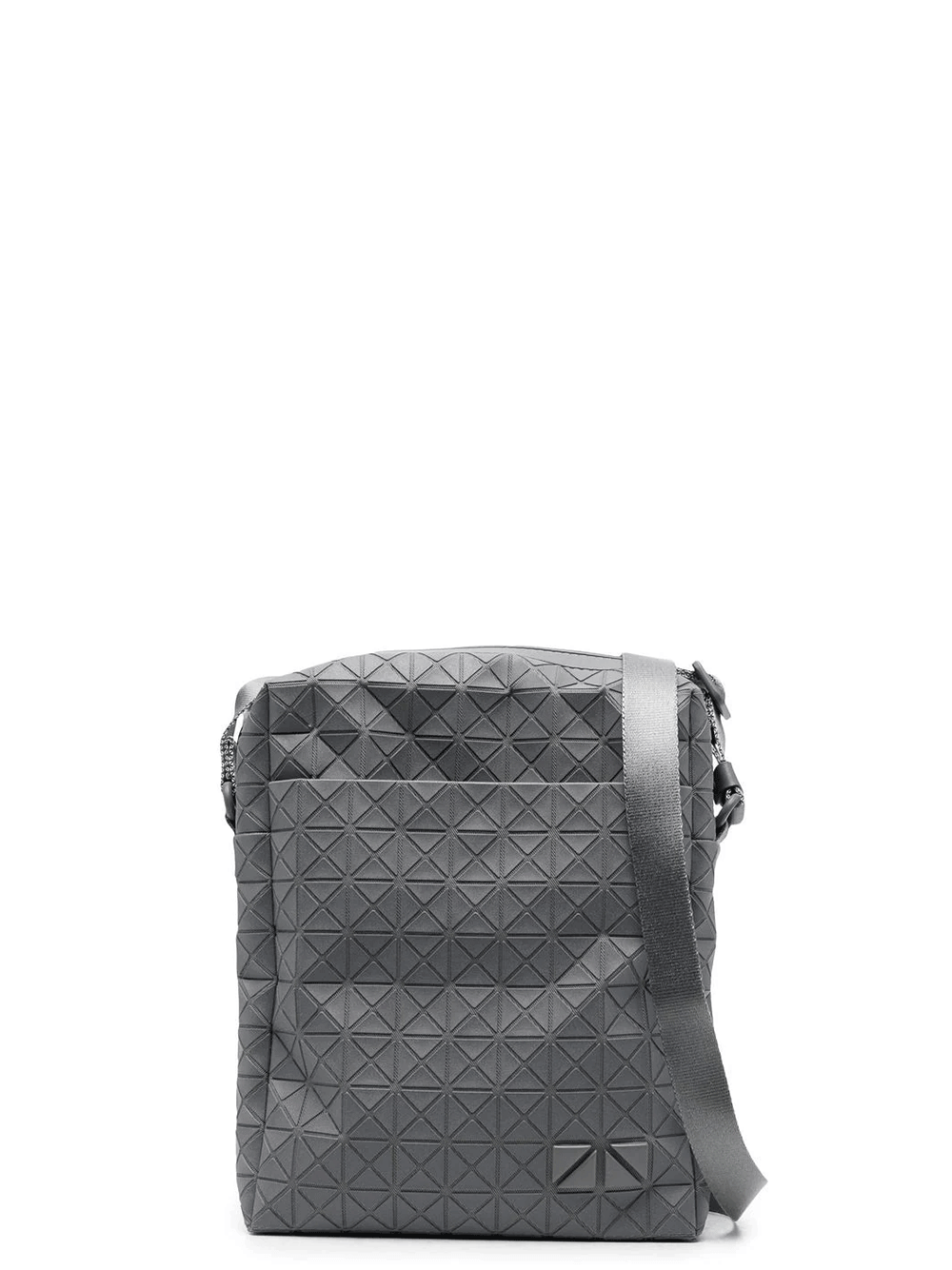 NYLON EMBOSSED Shoulder Bag (Gray)