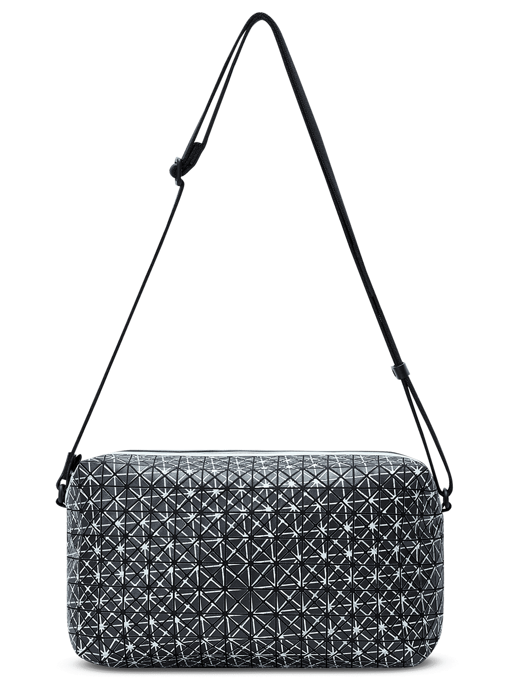 Bao-Bao-Issey-Miyake-Saddle-Bag-Shoulder-Bag-Black-1