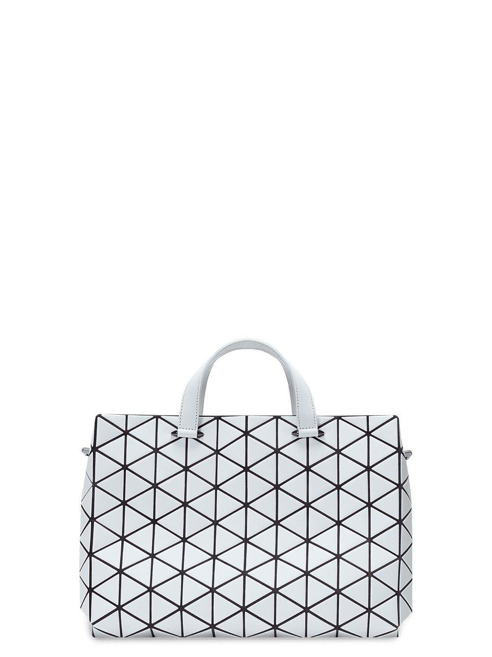 Bao-Bao-Issey-Miyake-Tonneau-Matte-Handbag-(Medium)-Light-grey-1