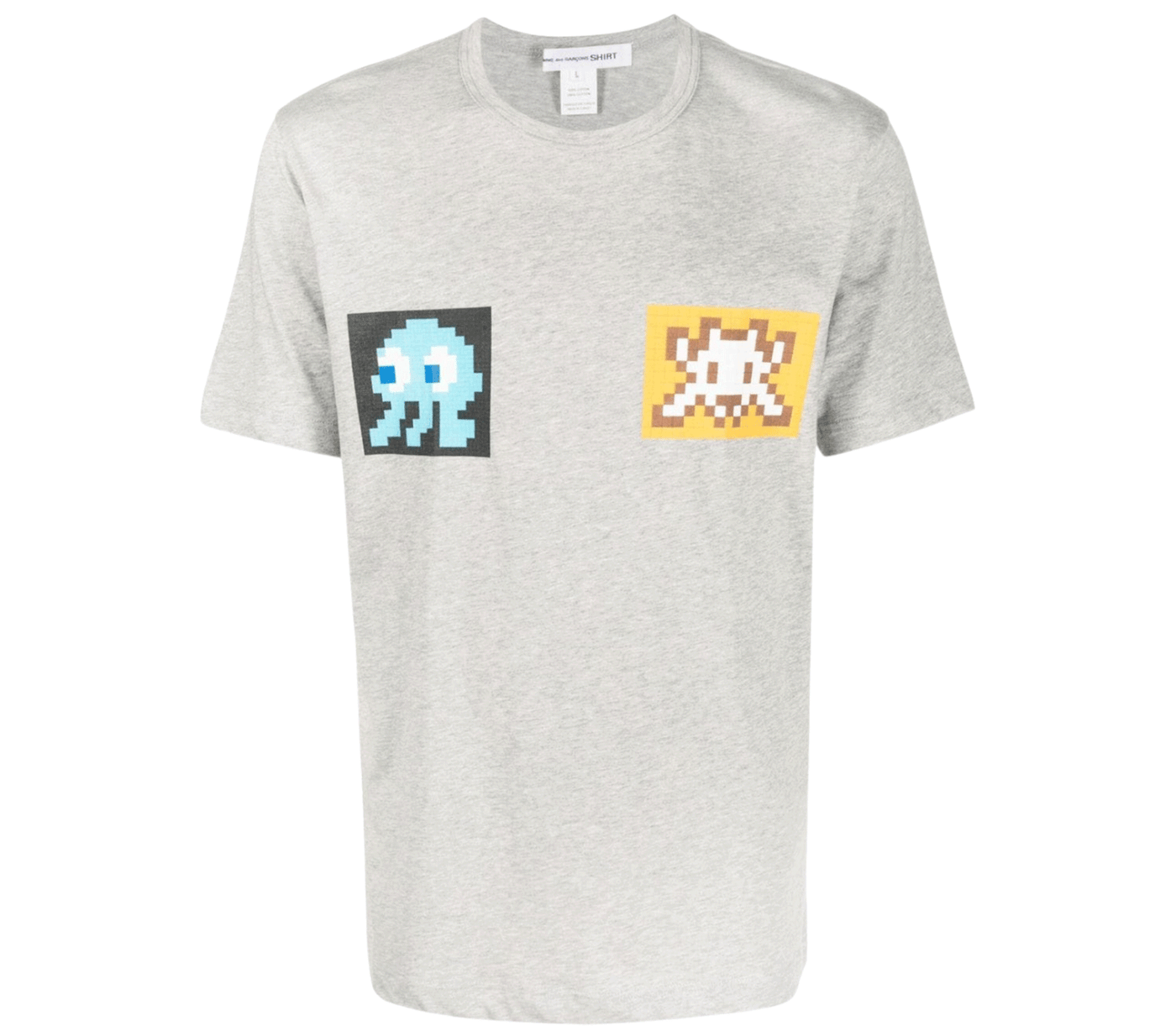 Comme-des-Garcons-CDG-Shirt-X-Invader-T-Shirt-Men-Grey-1