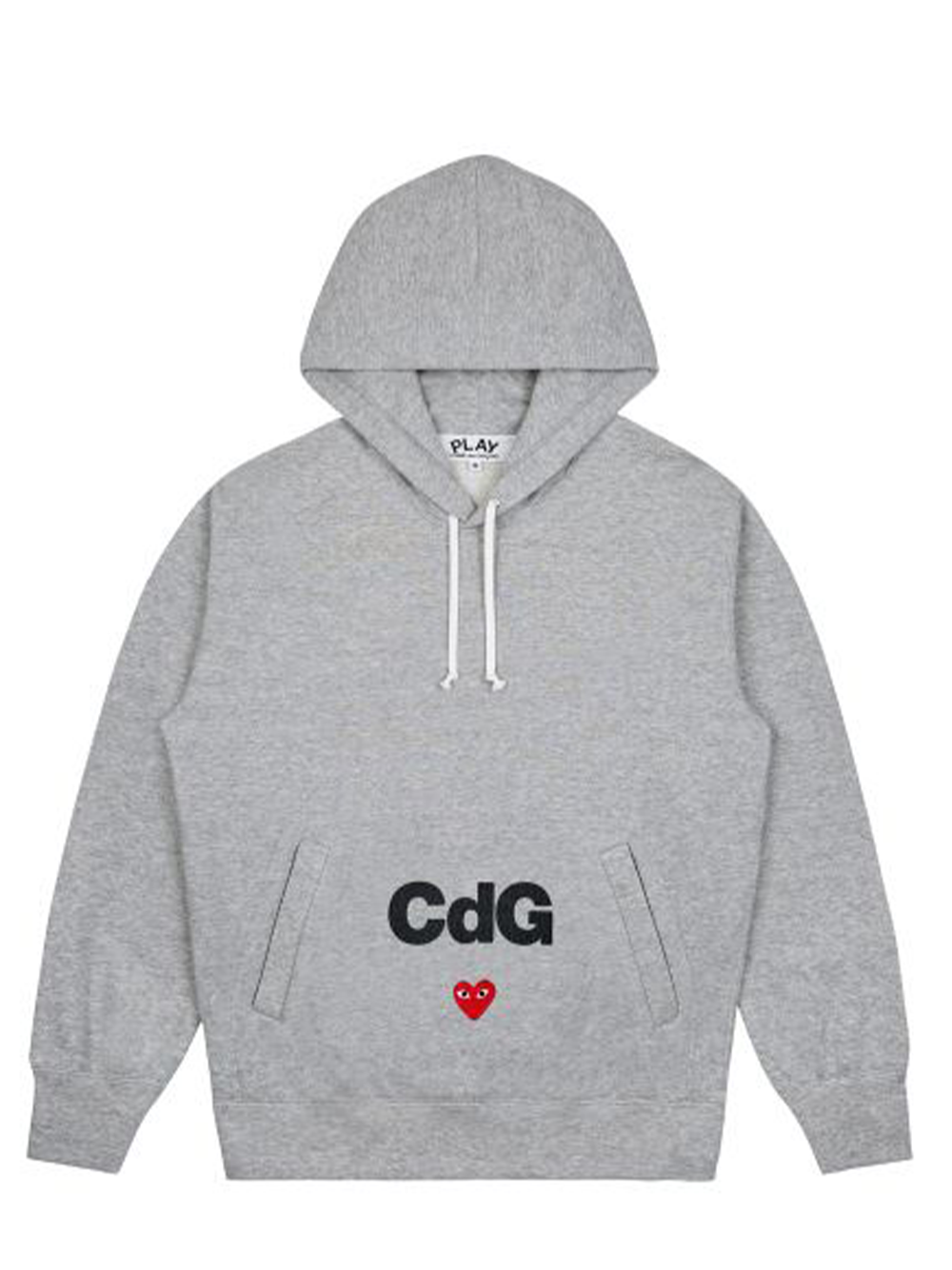 Comme des Garcons Kitchu CDG Play Hoodie Women Grey 1