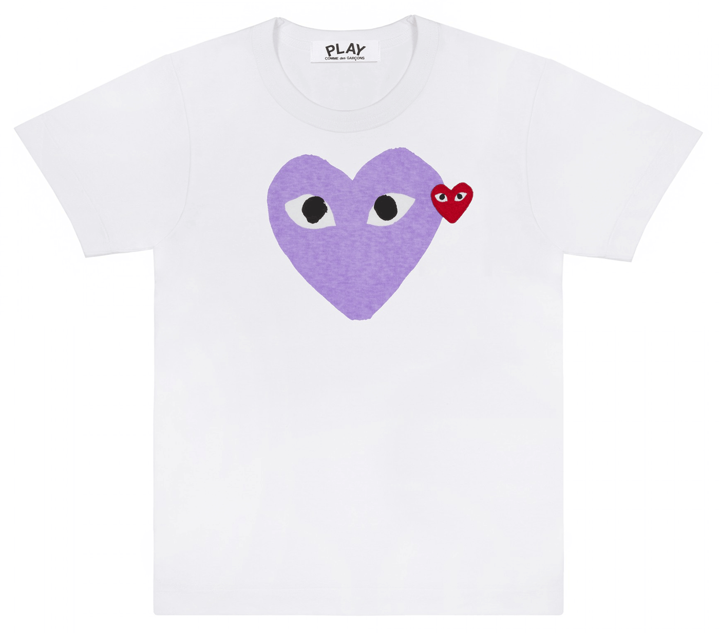Comme-des-Garcons-Play-Big-Heart-Logo-T-shirt-Women-Purple-1