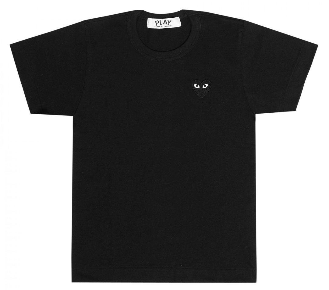 Comme-des-Garcons-Play-Black-Emblem-T-shirt-Women-Black-1