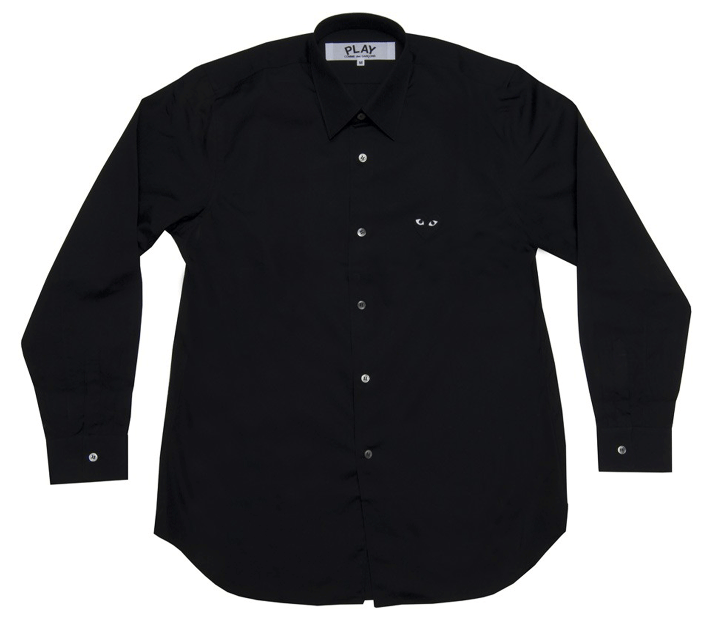 Comme-des-Garcons-Play-Black-EmblemLong-Sleeve-Shirt-Men-Black-1