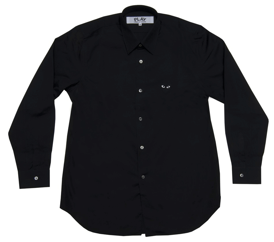 Comme-des-Garcons-Play-Black-Heart-Long-Sleeve-Shirt-Women-Black-1