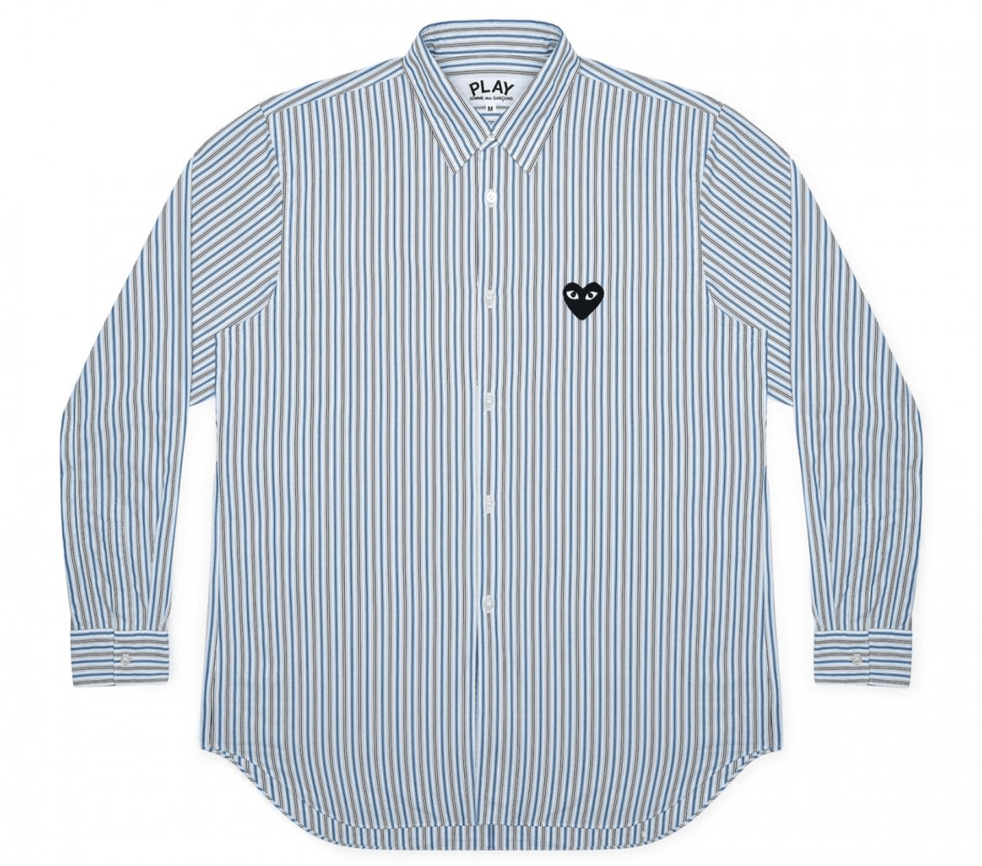 Comme-des-Garcons-Play-Black-Heart-Long-Sleeve-Striped-Shirt-Women-Dark-Blue-1