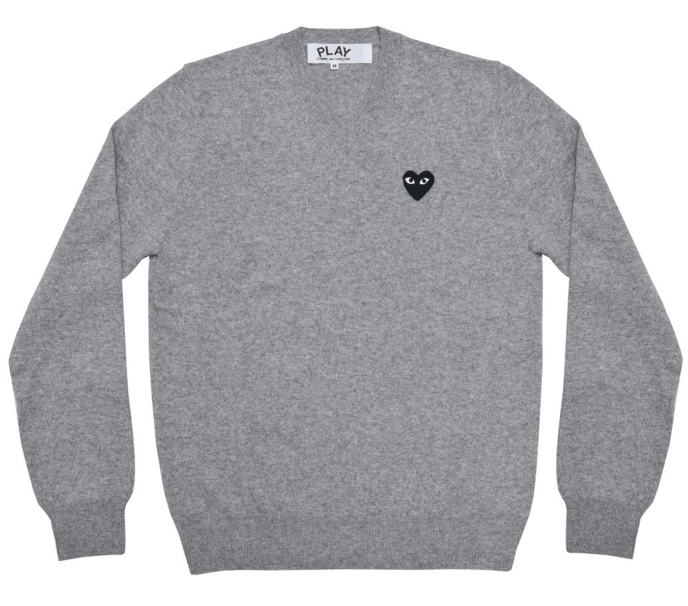 Comme-des-Garcons-Play-Black-Heart-Sweater-Men-Grey-1